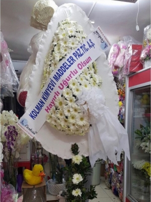 Çelenk Tekli - Beyaz